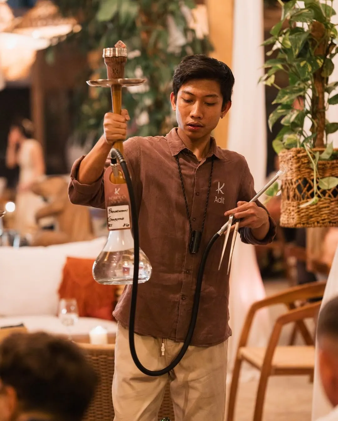 Adit, shisha master at Komodo Lounge