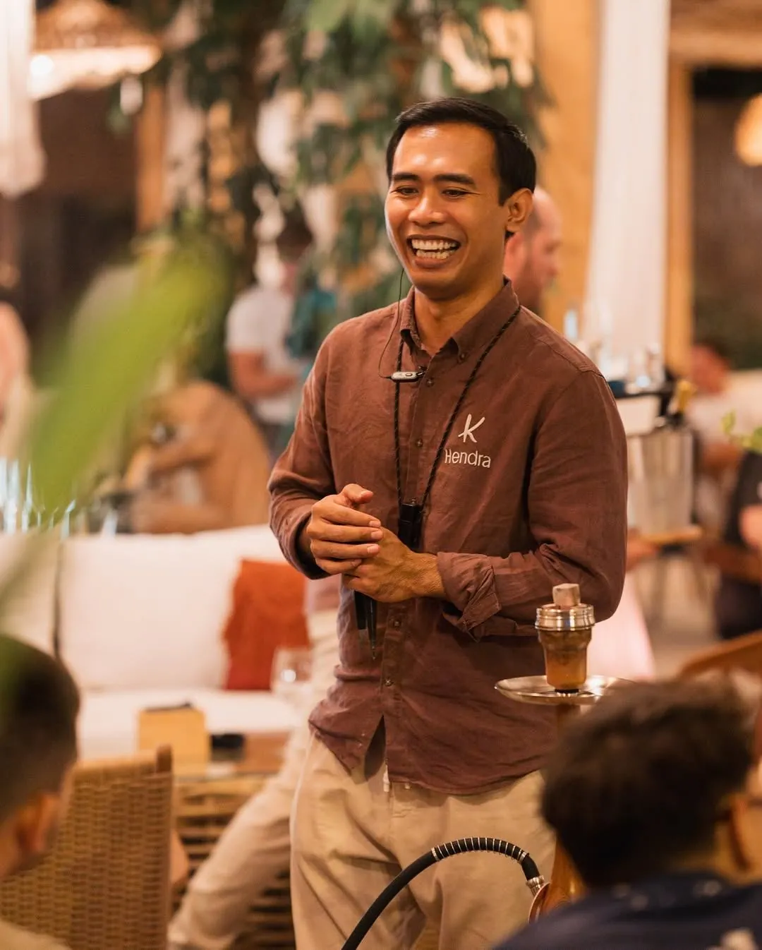 Hendra, shisha master at Komodo Lounge